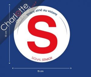 S autocollant senior