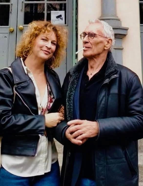 Jean-Loup Hubert et sa conjointe Anne-Charlotte Laugier, journaliste, romancière, dramaturge et réalisatrice
